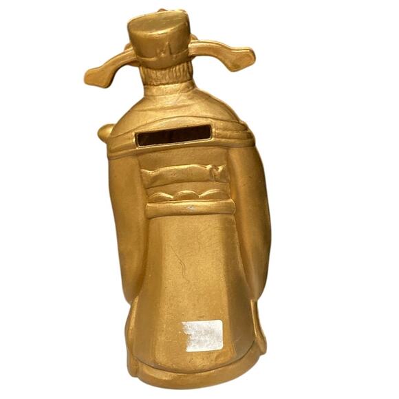 Vintage Good Fortune Fu Lu Shou Figurine Statue coin bank travel souvenir UNIQUE - Picture 5 of 13